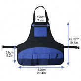 Multi Pocket Tool Apron Blue Garden Gardening Apron